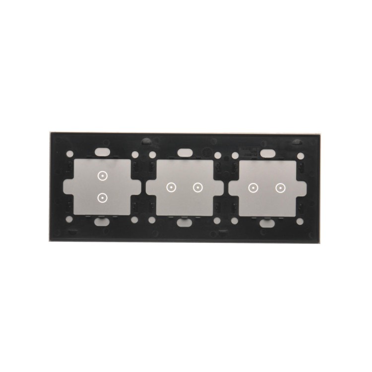 Panel dotykowy 3 moduły Simon 54 Touch DSTR3223/71 Kontakt-Simon srebrna mgła