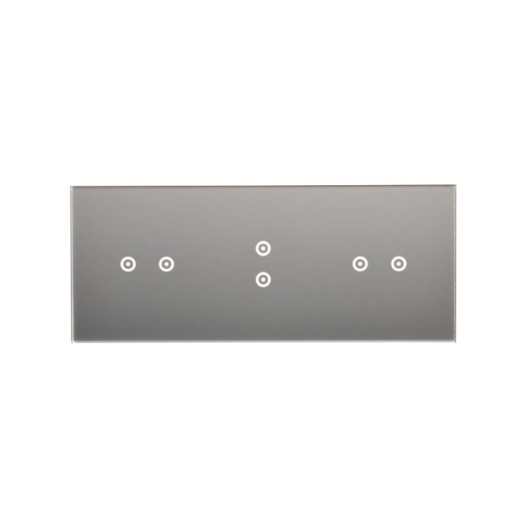 Panel dotykowy 3 moduły Simon 54 Touch DSTR3232/71 Kontakt-Simon srebrna mgła