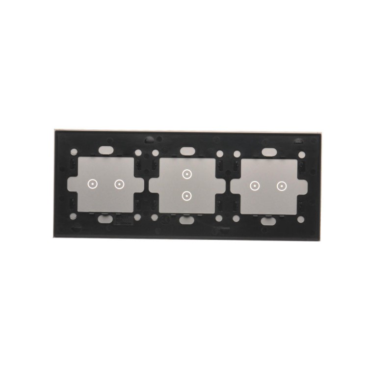 Panel dotykowy 3 moduły Simon 54 Touch DSTR3232/71 Kontakt-Simon srebrna mgła