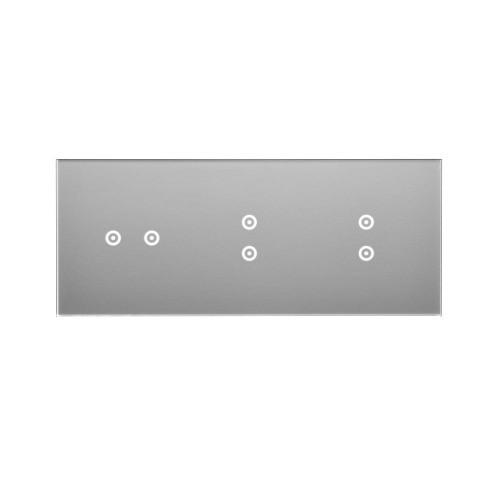 Panel dotykowy 3 moduły Simon 54 Touch DSTR3233/71 Kontakt-Simon srebrna mgła