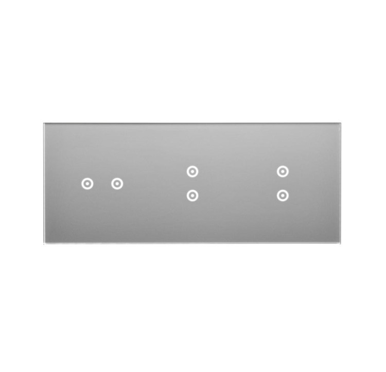 Panel dotykowy 3 moduły Simon 54 Touch DSTR3233/71 Kontakt-Simon srebrna mgła
