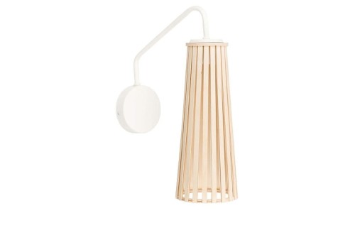 Lampa ścienna regulowana Kinkiet Industrialny Loft DOVER NATURAL WOOD I 9261 NOWODVORSKI Lighting GU10 nowoczesna oprawa oświetleniowa drewno biały Inspiracje Premium