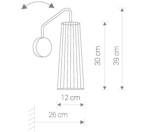 Lampa ścienna regulowana Kinkiet Industrialny Loft DOVER NATURAL WOOD I 9261 NOWODVORSKI Lighting GU10 nowoczesna oprawa oświetleniowa drewno biały Inspiracje Premium