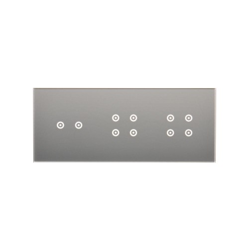 Panel dotykowy 3 moduły Simon 54 Touch DSTR3244/71 Kontakt-Simon srebrna mgła