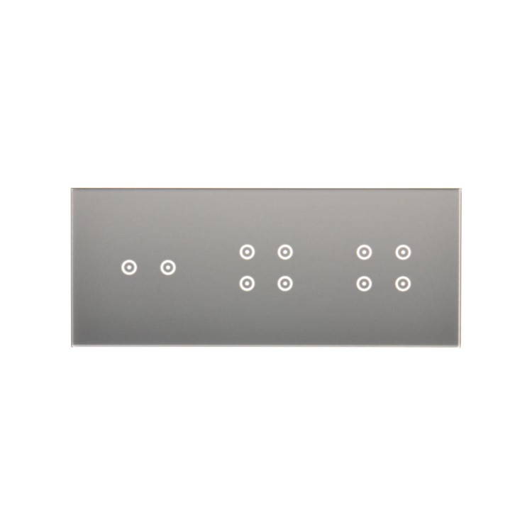 Panel dotykowy 3 moduły Simon 54 Touch DSTR3244/71 Kontakt-Simon srebrna mgła