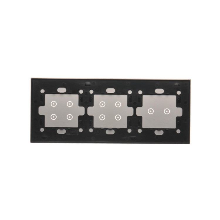 Panel dotykowy 3 moduły Simon 54 Touch DSTR3244/71 Kontakt-Simon srebrna mgła