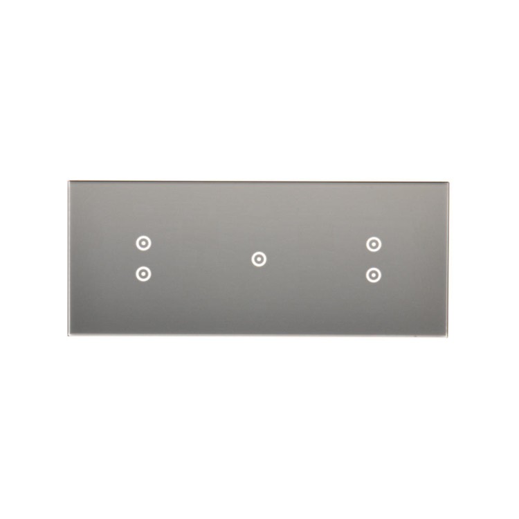 Panel dotykowy 3 moduły Simon 54 Touch DSTR3313/71 Kontakt-Simon srebrna mgła