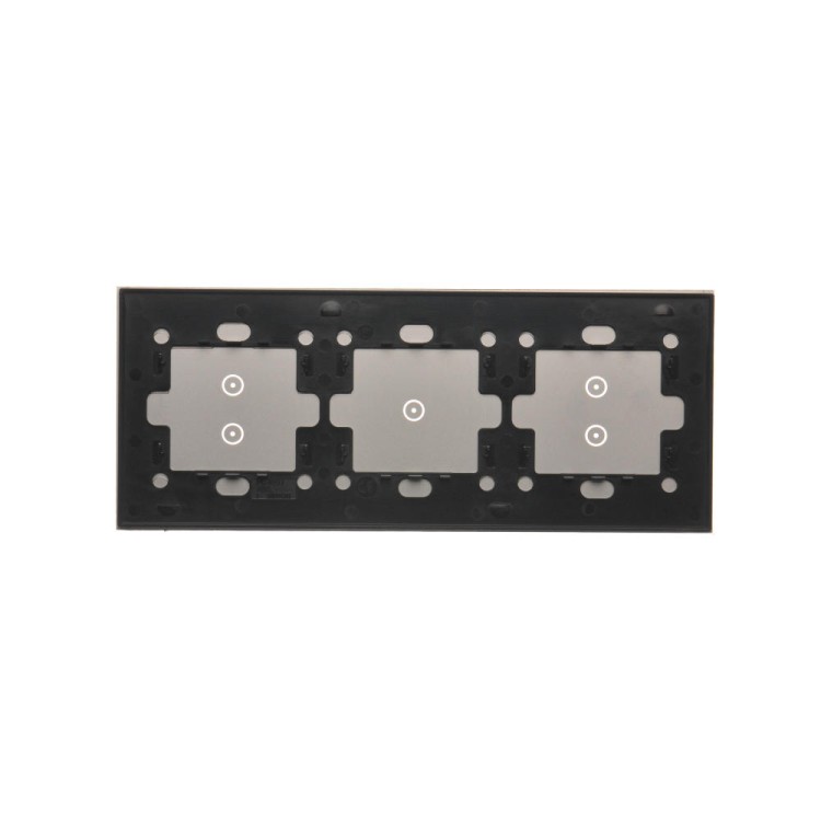 Panel dotykowy 3 moduły Simon 54 Touch DSTR3313/71 Kontakt-Simon srebrna mgła