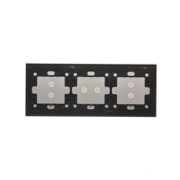 Panel dotykowy 3 moduły Simon 54 Touch DSTR3323/71 Kontakt-Simon srebrna mgła