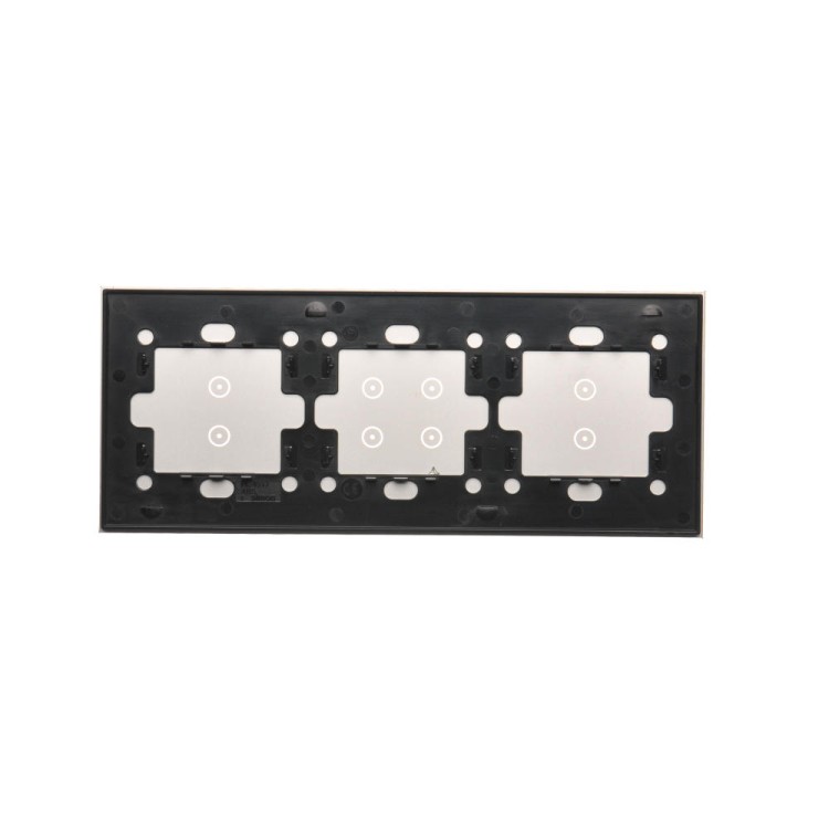 Panel dotykowy 3 moduły Simon 54 Touch DSTR3343/71 Kontakt-Simon srebrna mgła