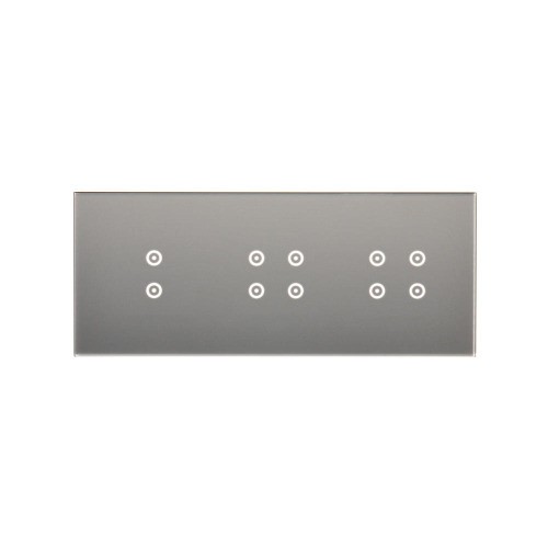 Panel dotykowy 3 moduły Simon 54 Touch DSTR3344/71 Kontakt-Simon srebrna mgła