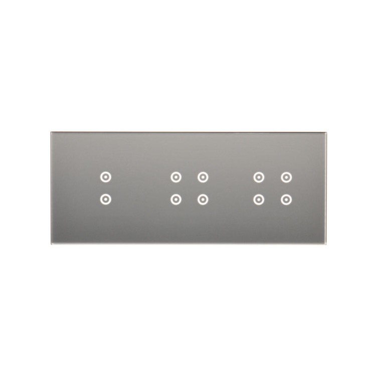 Panel dotykowy 3 moduły Simon 54 Touch DSTR3344/71 Kontakt-Simon srebrna mgła