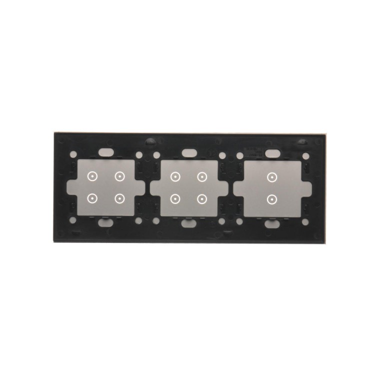 Panel dotykowy 3 moduły Simon 54 Touch DSTR3344/71 Kontakt-Simon srebrna mgła