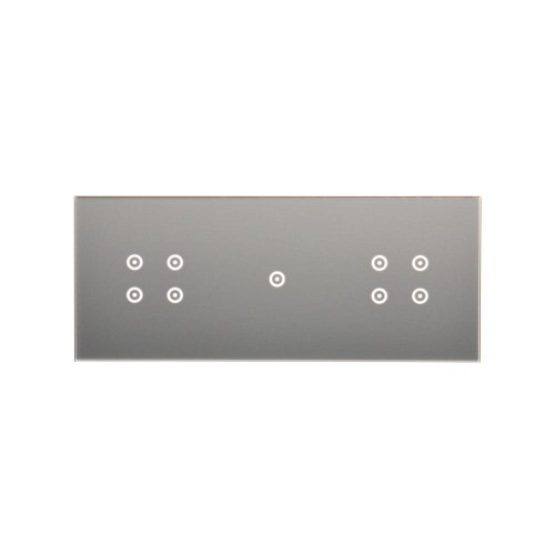 Panel dotykowy 3 moduły Simon 54 Touch DSTR3414/71 Kontakt-Simon srebrna mgła