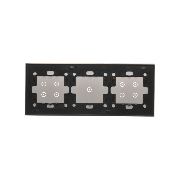 Panel dotykowy 3 moduły Simon 54 Touch DSTR3414/71 Kontakt-Simon srebrna mgła