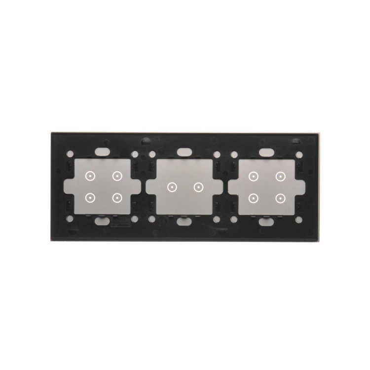 Panel dotykowy 3 moduły Simon 54 Touch DSTR3424/71 Kontakt-Simon srebrna mgła