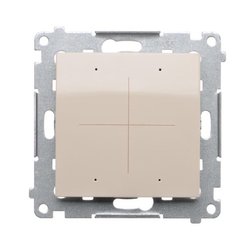 Elektroniczny łącznik / przycisk 4-krotny Simon 54 DEW4.01/41 Kontakt-Simon kremowy