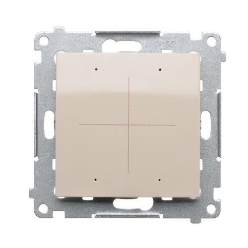 Elektroniczny łącznik / przycisk 4-krotny Simon 54 DEW4.01/41 Kontakt-Simon kremowy