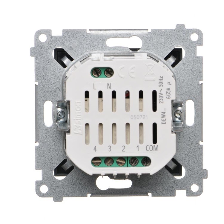 Elektroniczny łącznik / przycisk 4-krotny Simon 54 DEW4.01/46 Kontakt-Simon brąz, matowy