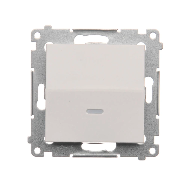 Łącznik schodowy z podświetleniem LED, bez piktogramu Simon 54 DW6L.01/X/11 Kontakt-Simon biały