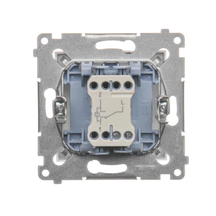 Łącznik schodowy z podświetleniem LED, bez piktogramu Simon 54 DW6L.01/X/11 Kontakt-Simon biały