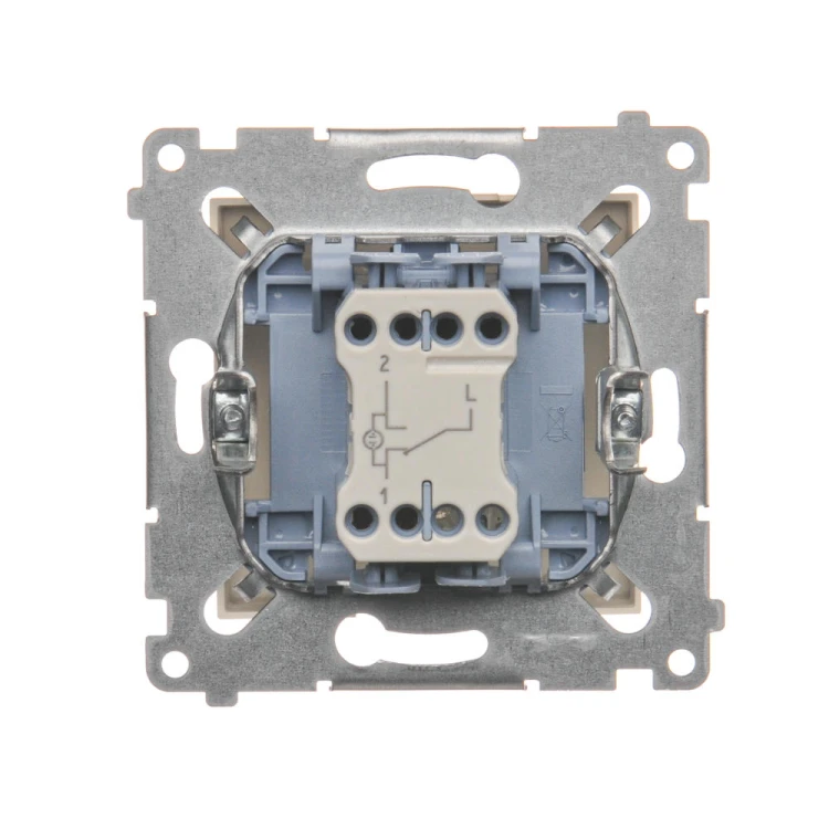 Łącznik schodowy z podświetleniem LED, bez piktogramu Simon 54 DW6L.01/X/41 Kontakt-Simon kremowy