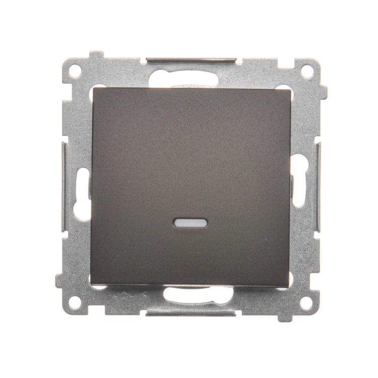 Łącznik schodowy z podświetleniem LED, bez piktogramu Simon 54 DW6L.01/X/46 Kontakt-Simon brąz mat, metalizowany