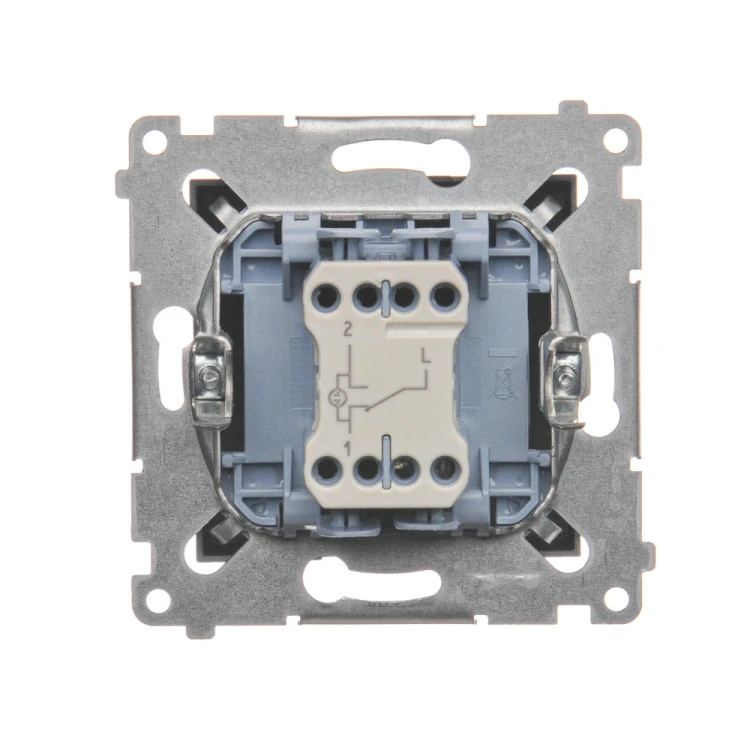Łącznik schodowy z podświetleniem LED, bez piktogramu Simon 54 DW6L.01/X/48 Kontakt-Simon antracyt, metalizowany