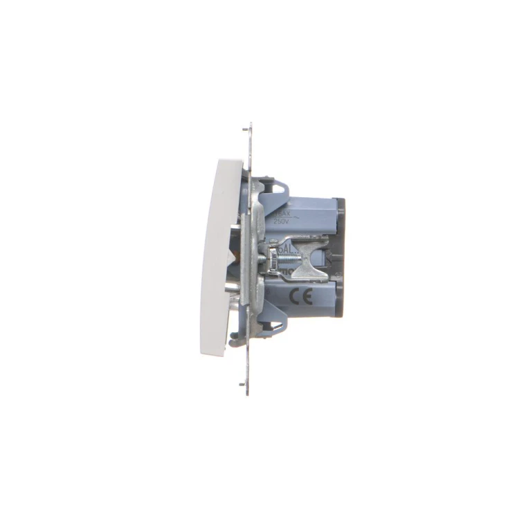 Łącznik schodowy z podświetleniem LED, bez piktogramu Simon 54 DW6AL.01/X/11 Kontakt-Simon biały