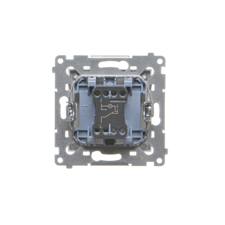 Łącznik schodowy z podświetleniem LED, bez piktogramu Simon 54 DW6AL.01/X/11 Kontakt-Simon biały
