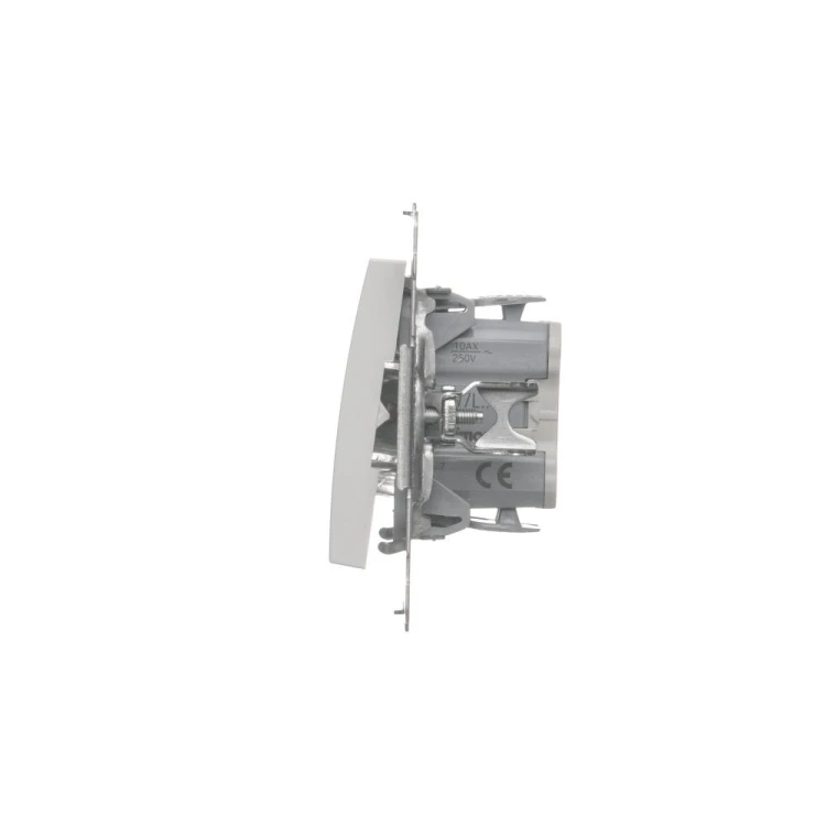 Łącznik krzyżowy z podświetleniem LED, bez piktogramu Simon 54 DW7L.01/X/11 Kontakt-Simon biały