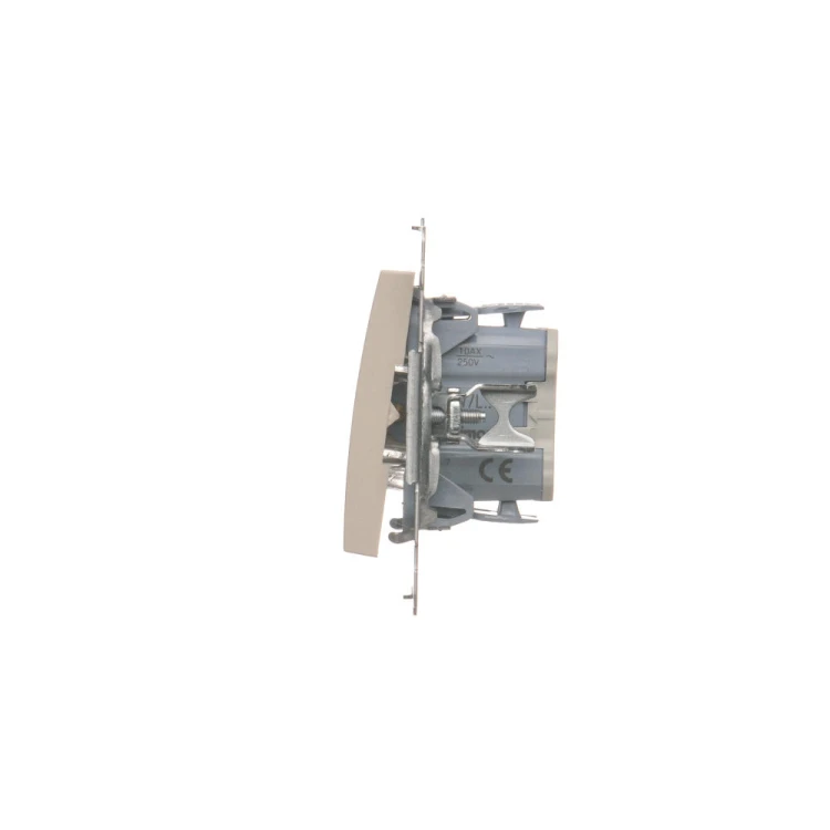 Łącznik krzyżowy z podświetleniem LED, bez piktogramu Simon 54 DW7L.01/X/41 Kontakt-Simon kremowy