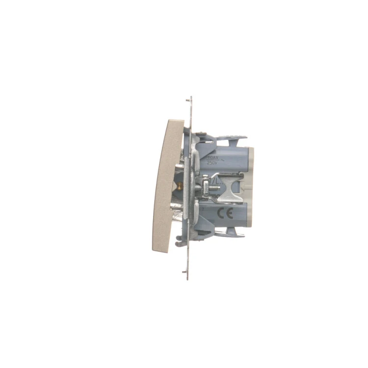 Łącznik krzyżowy z podświetleniem LED, bez piktogramu Simon 54 DW7L.01/X/44 Kontakt-Simon złoty mat, metalizowany
