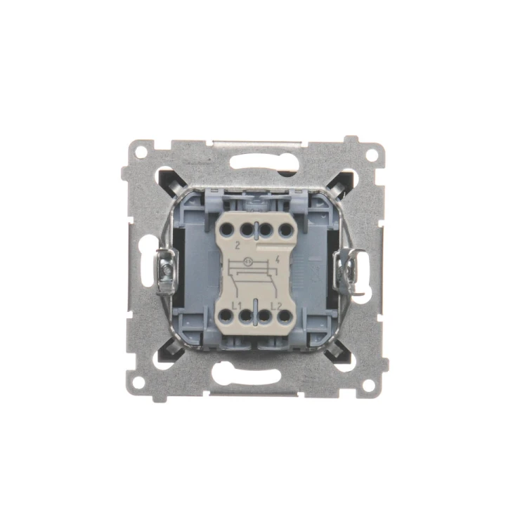 Łącznik krzyżowy z podświetleniem LED, bez piktogramu Simon 54 DW7L.01/X/46 Kontakt-Simon brąz mat, metalizowany