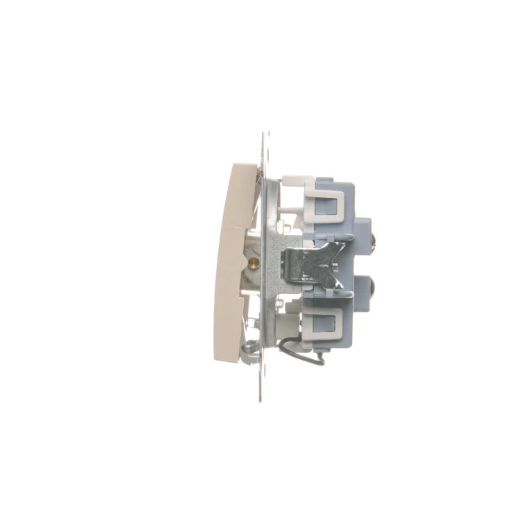 Łącznik schodowy podwójny z podświetleniem LED, bez piktogramu Simon 54 DW6/2L.01/X/41 Kontakt-Simon kremowy