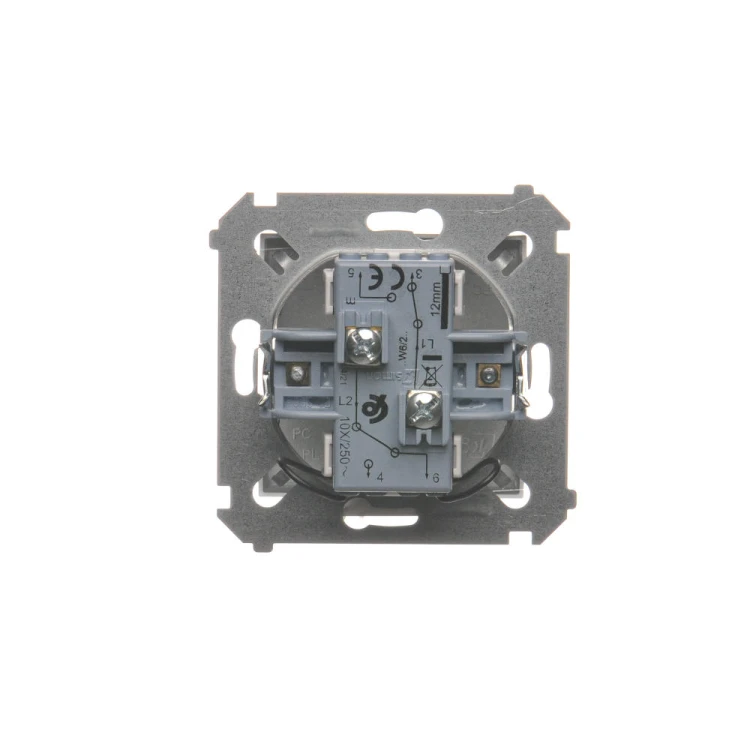 Łącznik schodowy podwójny z podświetleniem LED, bez piktogramu Simon 54 DW6/2L.01/X/43 Kontakt-Simon srebrny mat, metalizowany