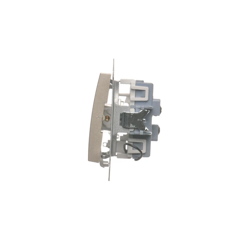 Łącznik schodowy podwójny z podświetleniem LED, bez piktogramu Simon 54 DW6/2L.01/X/44 Kontakt-Simon złoty mat, metalizowany