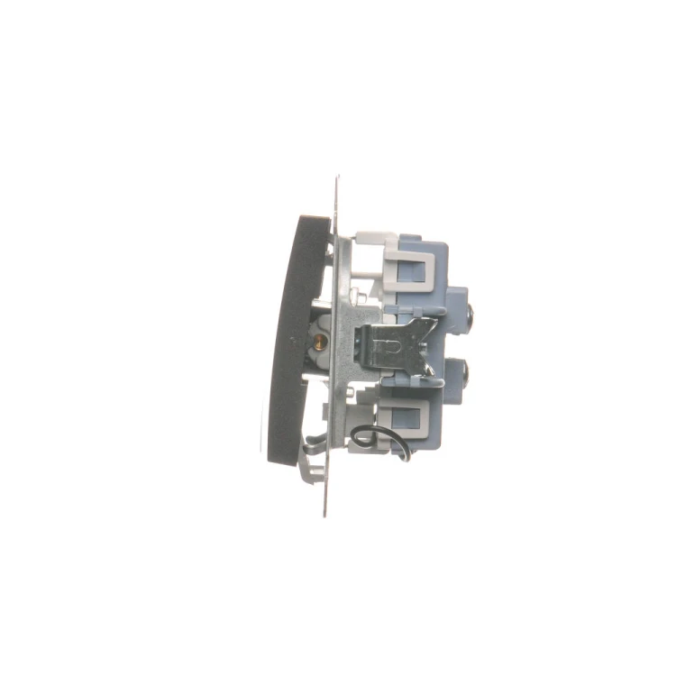 Łącznik schodowy podwójny z podświetleniem LED, bez piktogramu Simon 54 DW6/2L.01/X/48 Kontakt-Simon antracyt, metalizowany