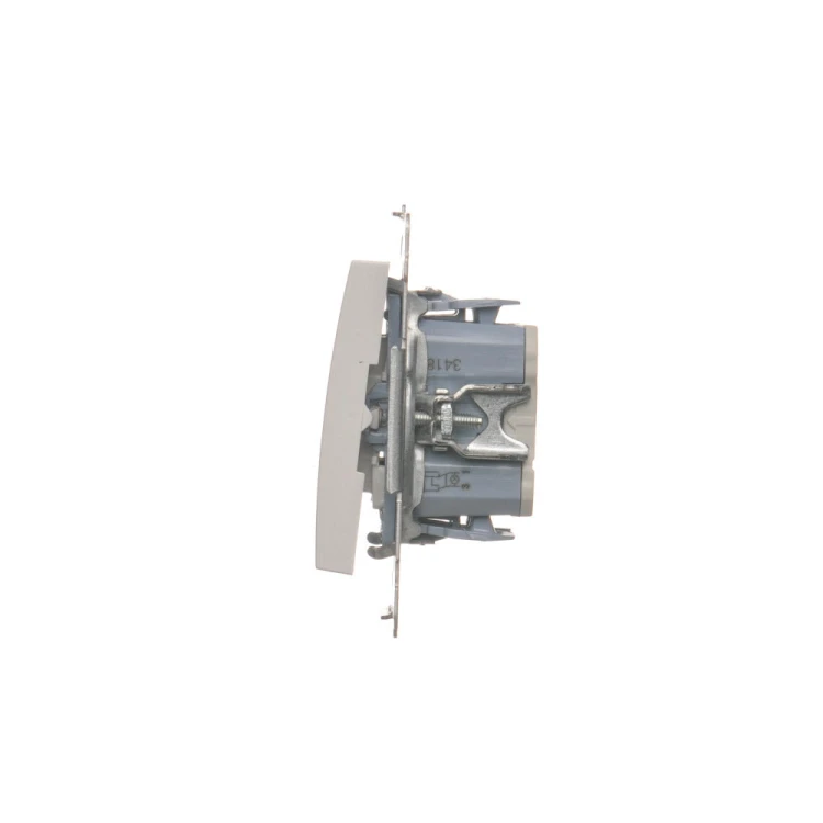 Łącznik krzyżowy podwójny z podświetleniem LED, bez piktogramu Simon 54 DW7/2L.01/X/11 Kontakt-Simon biały