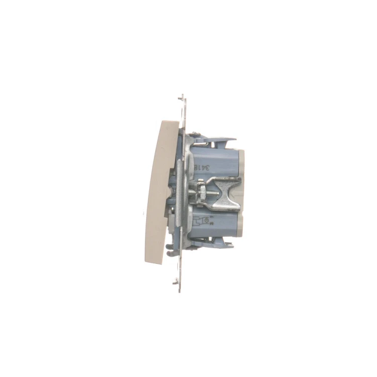 Łącznik krzyżowy podwójny z podświetleniem LED, bez piktogramu Simon 54 DW7/2L.01/X/41 Kontakt-Simon kremowy