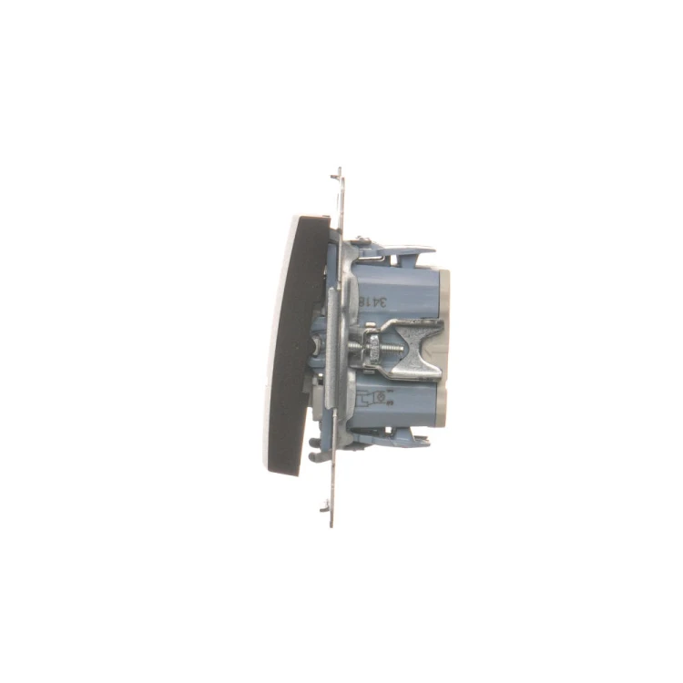 Łącznik krzyżowy podwójny z podświetleniem LED, bez piktogramu Simon 54 DW7/2L.01/X/46 Kontakt-Simon brąz mat, metalizowany