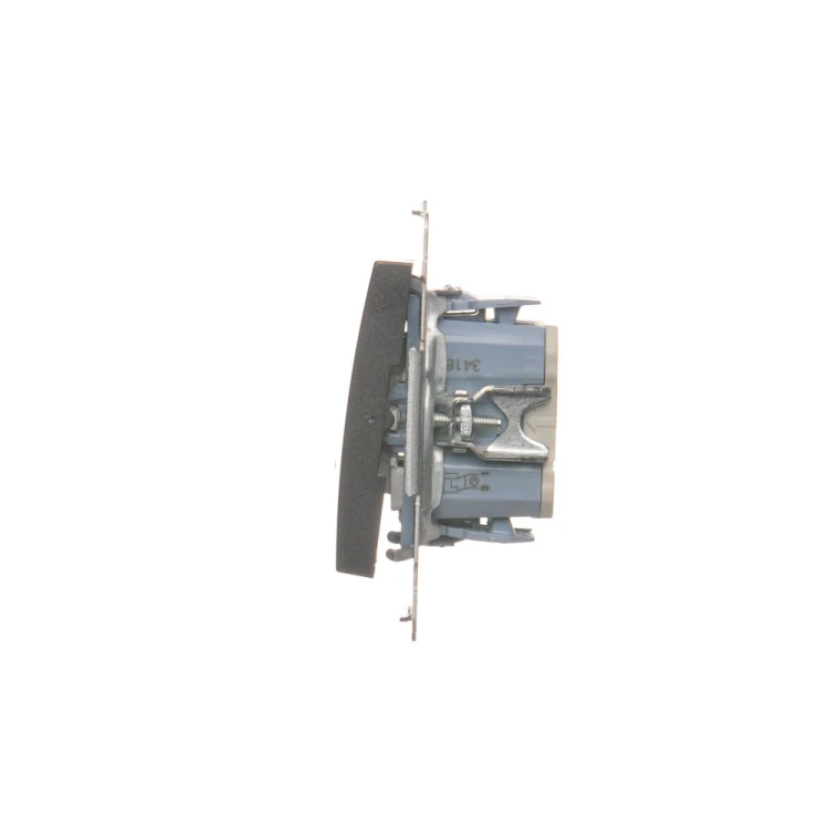 Łącznik krzyżowy podwójny z podświetleniem LED, bez piktogramu Simon 54 DW7/2L.01/X/48 Kontakt-Simon antracyt, metalizowany