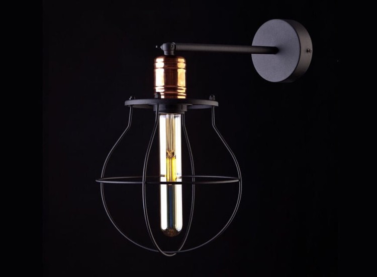 Lampa ścienna Industrialna Loft MANUFACTURE I 9742 NOWODVORSKI Lighting E27 nowoczesna oprawa oświetleniowa kinkiet metalowy czarny miedziany czarna Inspiracje Premium
