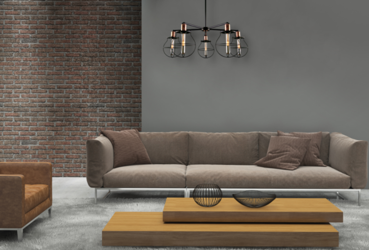 Lampa sufitowa Industrialna Loft MANUFACTURE III 9740 NOWODVORSKI Lighting 3xE27 nowoczesna oprawa oświetleniowa żyrandol metalowy czarny miedziany czarna Inspiracje Premium