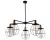 Lampa sufitowa Industrialna Loft MANUFACTURE V 9738 NOWODVORSKI Lighting 5xE27 nowoczesna oprawa oświetleniowa żyrandol metalowy czarny miedziany czarna Inspiracje Premium