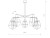Lampa sufitowa Industrialna Loft MANUFACTURE V 9738 NOWODVORSKI Lighting 5xE27 nowoczesna oprawa oświetleniowa żyrandol metalowy czarny miedziany czarna Inspiracje Premium
