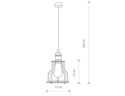 Lampa sufitowa wisząca Industrialna Loft WORKSHOP B 6336 NOWODVORSKI Lighting E27 nowoczesna oprawa oświetleniowa żyrandol metalowy czarny miedziany czarna pojedynczy zwis Inspiracje Premium