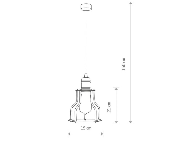 Lampa sufitowa wisząca Industrialna Loft WORKSHOP B 6336 NOWODVORSKI Lighting E27 nowoczesna oprawa oświetleniowa żyrandol metalowy czarny miedziany czarna pojedynczy zwis Inspiracje Premium
