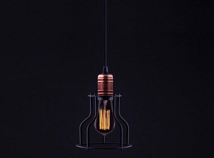 Lampa sufitowa wisząca Industrialna Loft WORKSHOP B 6336 NOWODVORSKI Lighting E27 nowoczesna oprawa oświetleniowa żyrandol metalowy czarny miedziany czarna pojedynczy zwis Inspiracje Premium