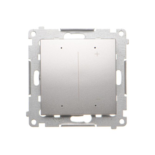 Ściemniacz do żarówek LED-owych 230 V [Wi-Fi] Simon 54 GO DESL1W.01/43 Kontakt-Simon srebrny mat, metalizowany